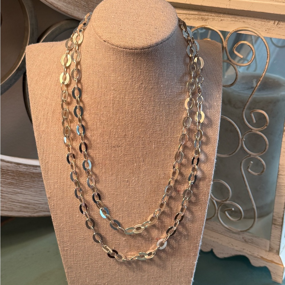New Sterling Silver 36” Necklace 43 grams